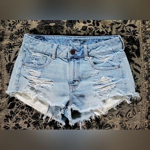American Eagle High Waisted Denim Shorts